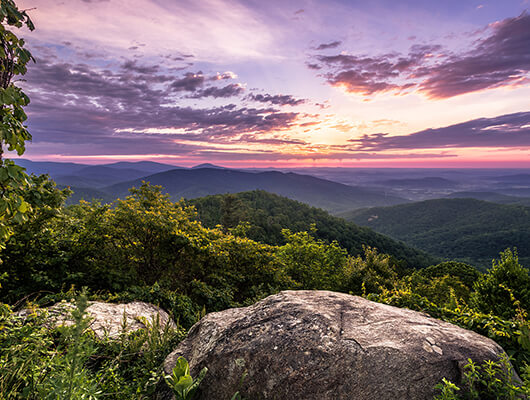 Shenandoah National park road trip stop