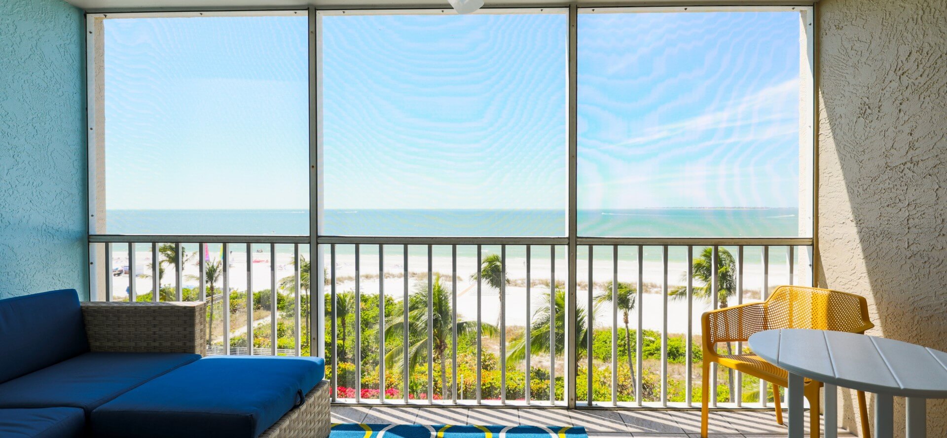 Oceanfront villas at Pink Shell Resort in Fort Myers Beach